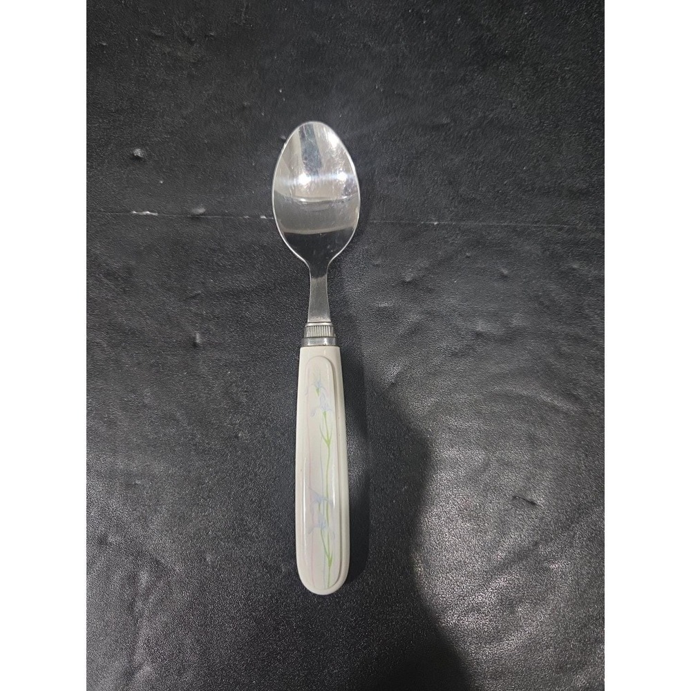 Corelle Shadow Iris Spoon,‎ Corning Flatware, Plastic Handle Utensil, Vtg Spoon